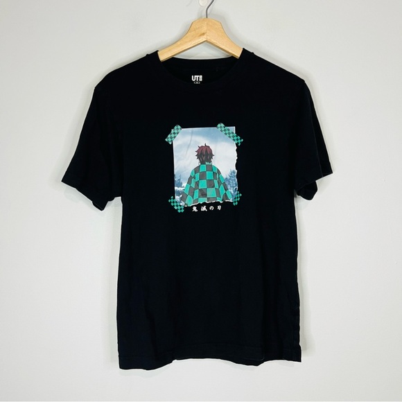 Demon Slayer Black Tanjiro Graphic Tee Small - Picture 3 of 4